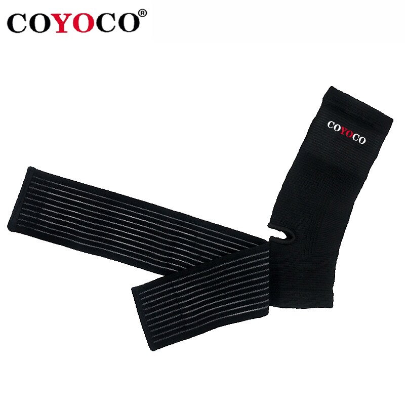 1 Pcs Bandage Ankle Brace Support Protect COYOCO Brand Pressurizable Foot Anti Sprain Bicycle Ankle Guard Warm Nursing Black