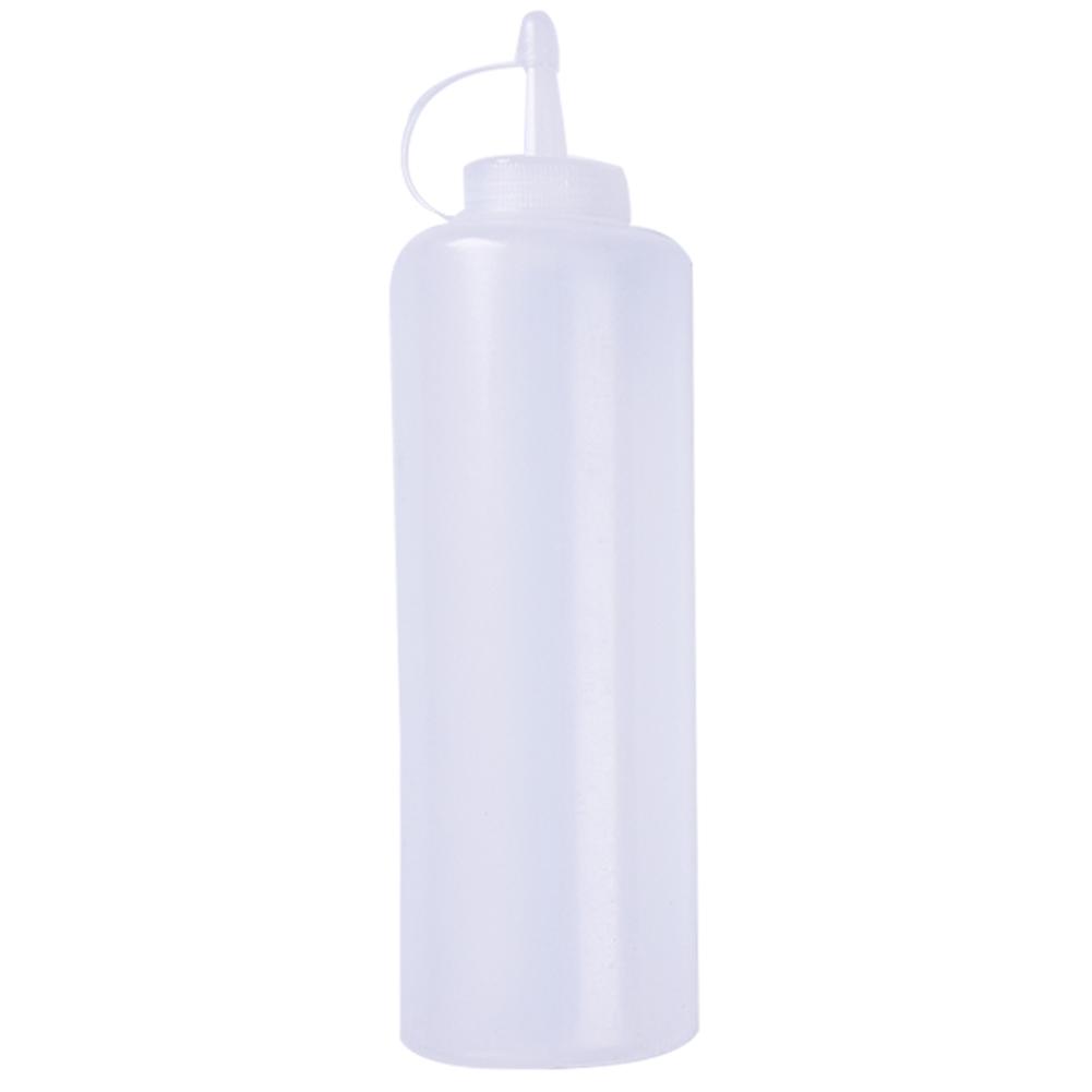 Plast sallad verktyg pressa sås ketchup senap flaskor lock oljedressing grill 1 st: 24 oz