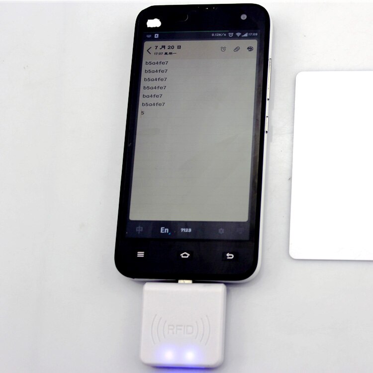 Factory direct Android Phone Tablet 13.56Mhz ISO 14443A Rfid reader Plug & Play USB R65C +3pcs M1 Cards