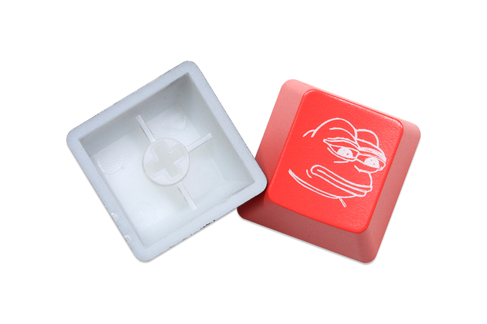 Nowość Shine Through Keycaps ABS Etched back lit black red r1 ESC Sad Frog THX meme Internet Trends