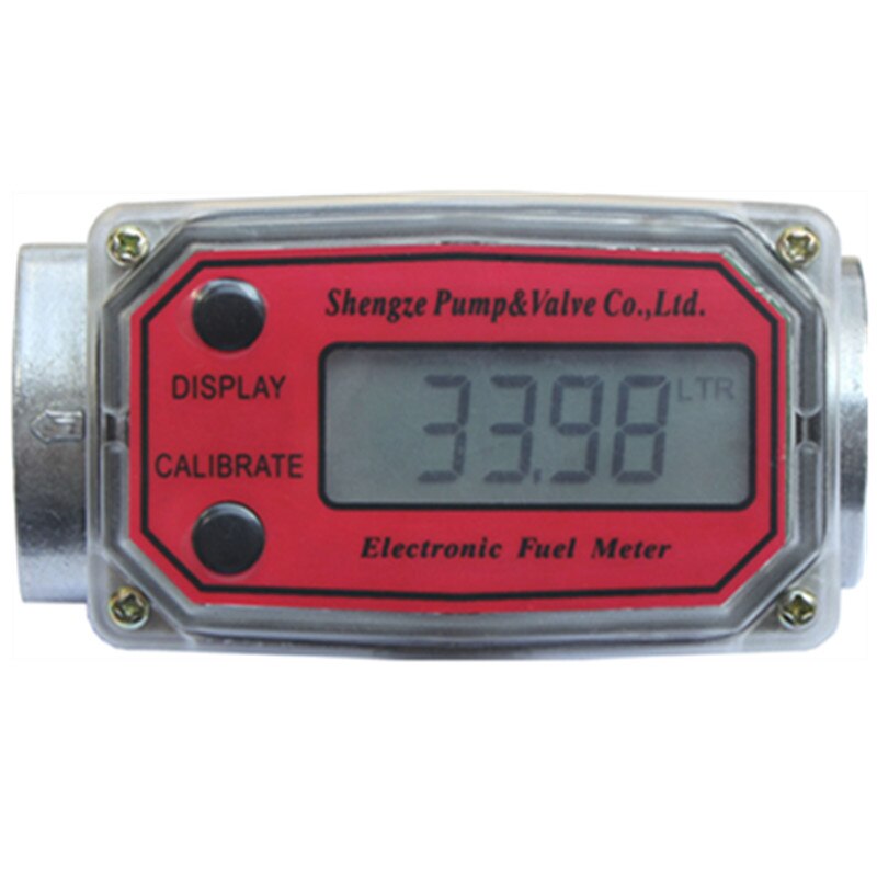 Digital Fuel Meter Sensor Indicator Gauge Diesel Gasoline Methanol Alcohol Caudalimetro Flowmeter Counter 10-120L/Min