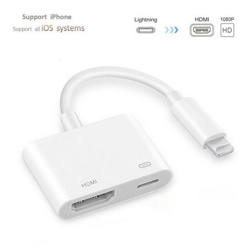 OTG Adapter Für iPhone 11 XS XR X 8 Beleuchtung zu HDMI-Kompatibel voll HD Audio- Video praktisch verbinden HDTV Anzeige Projektor