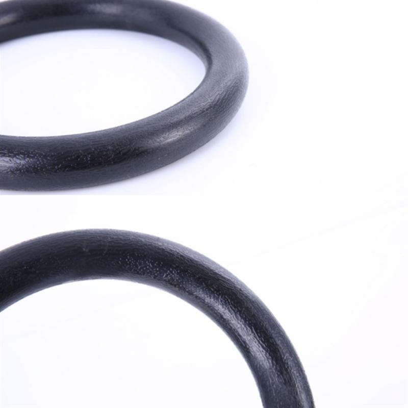 1 paire d'anneaux de gymnastique pour abdominaux, anneaux de gymnastique olympiques, anneaux de fitness, anneaux d'entraînement, anneau de fitness à domicile, pour une utilisation en fitness, noir