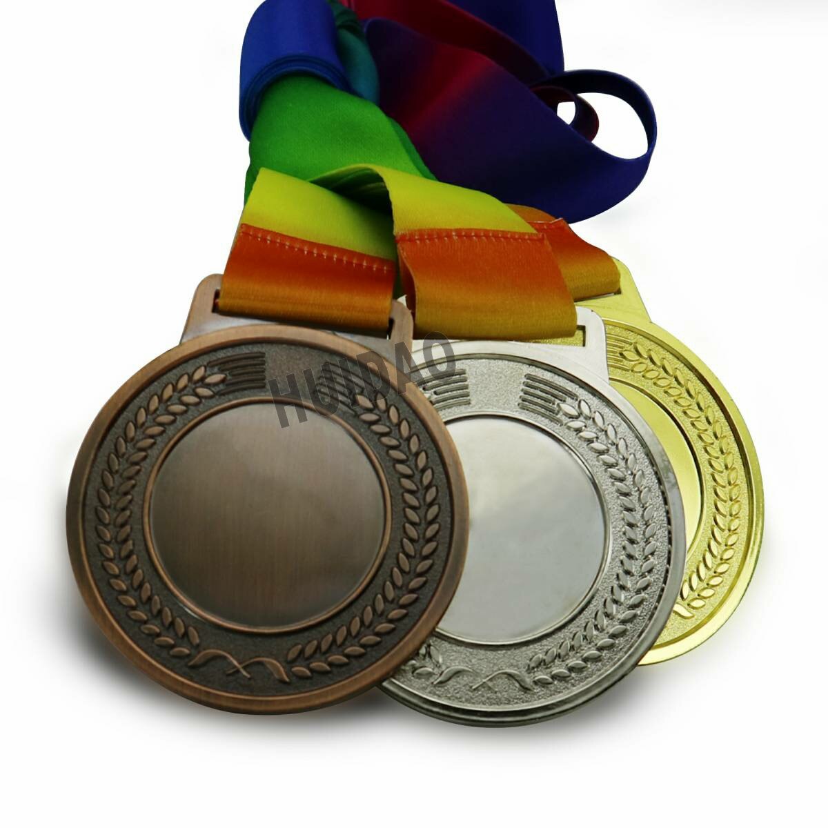 Medallas de tenis de mesa de tamaño 70MM con cinta Medallas de Ping Pong 1 juego = 3 uds incluyendo (1 Uds oro y 1 Uds plata, 1 Uds cobre)