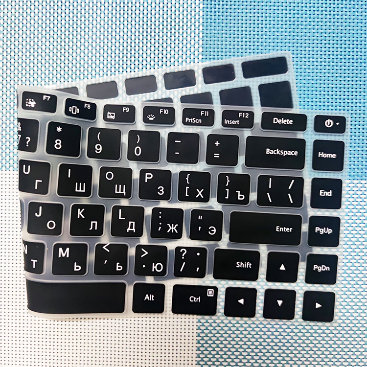 Funda de silicona para Xiaomi RedmiBook 16 / Mi Notebook Pro X 15 , con letras en ruso, español, francés y alemán