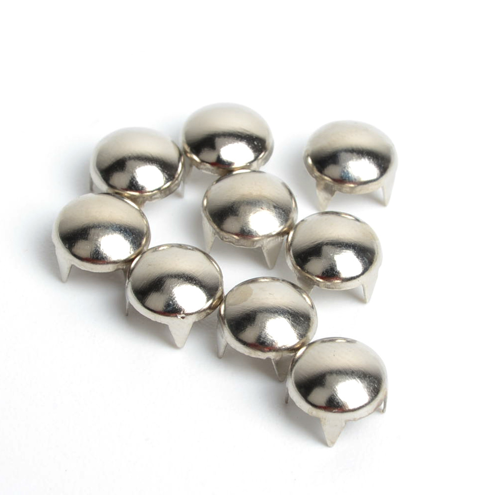 Tachuelas redondas de 10mm, tachuelas de punta de nailon para artesanía de cuero, pulseras, bolsas, remaches, ropa, ropa, costura, 100 Uds.