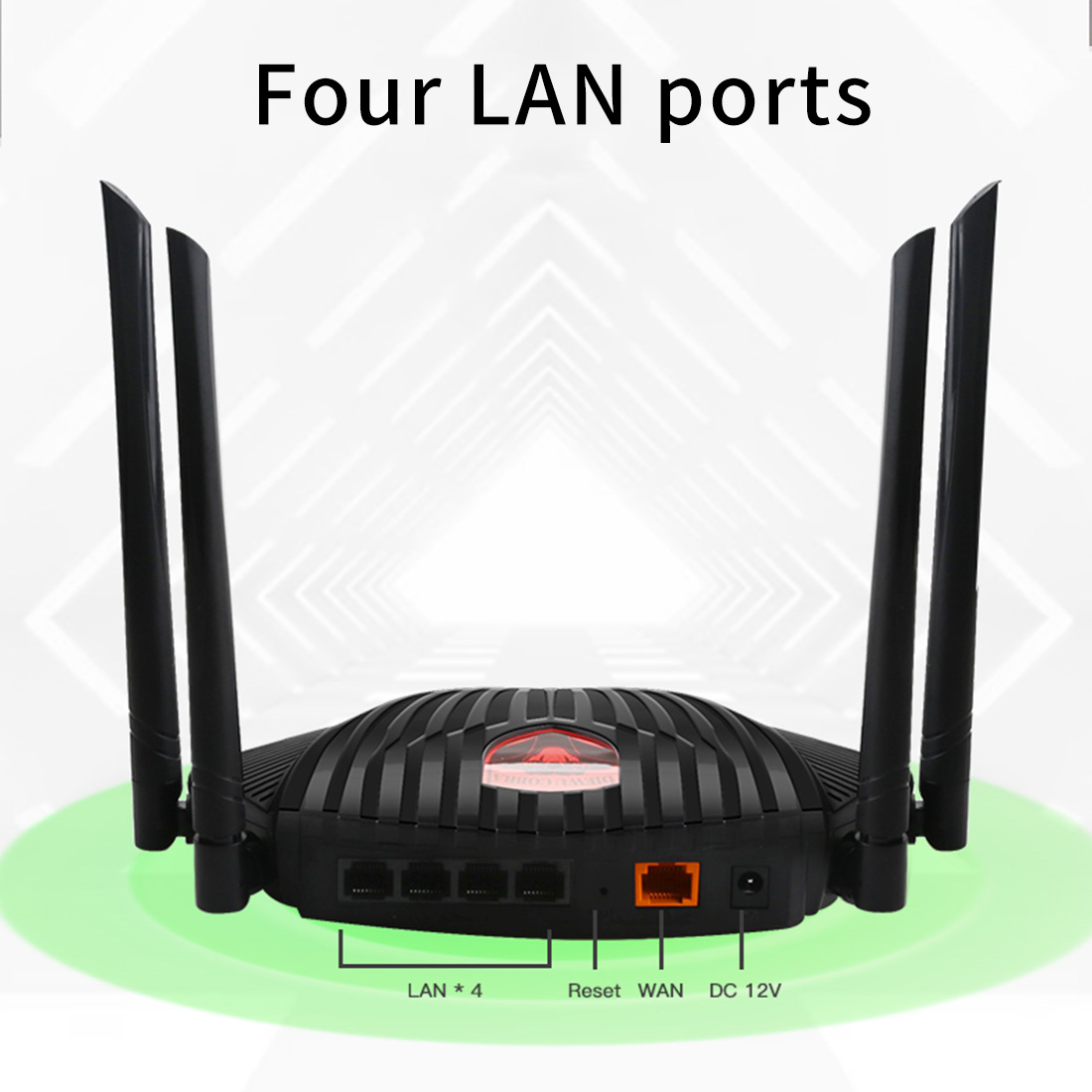 5Ghz AC1200 Wireless Wifi Router Gigabit Dual-Band Repeater with 4*5dBi High Gain Antennas 1200Mbps IPv6 Wider Coverage