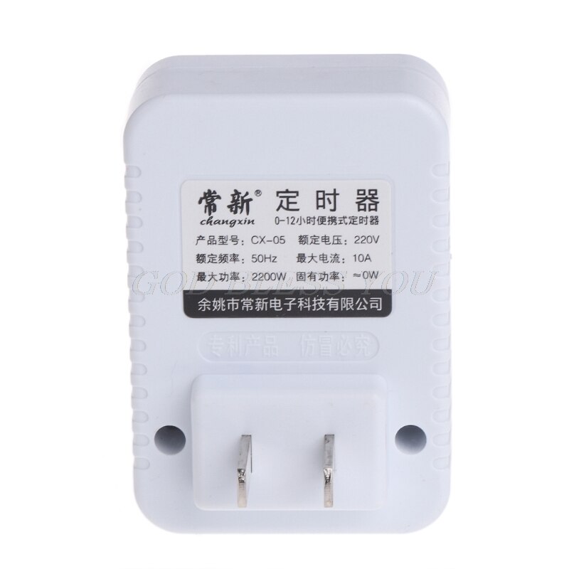 AC 220V 12 horas temporizador Mecánico Eléctrico pared interruptor de enchufe Digital cuenta atrás temporizador enchufe
