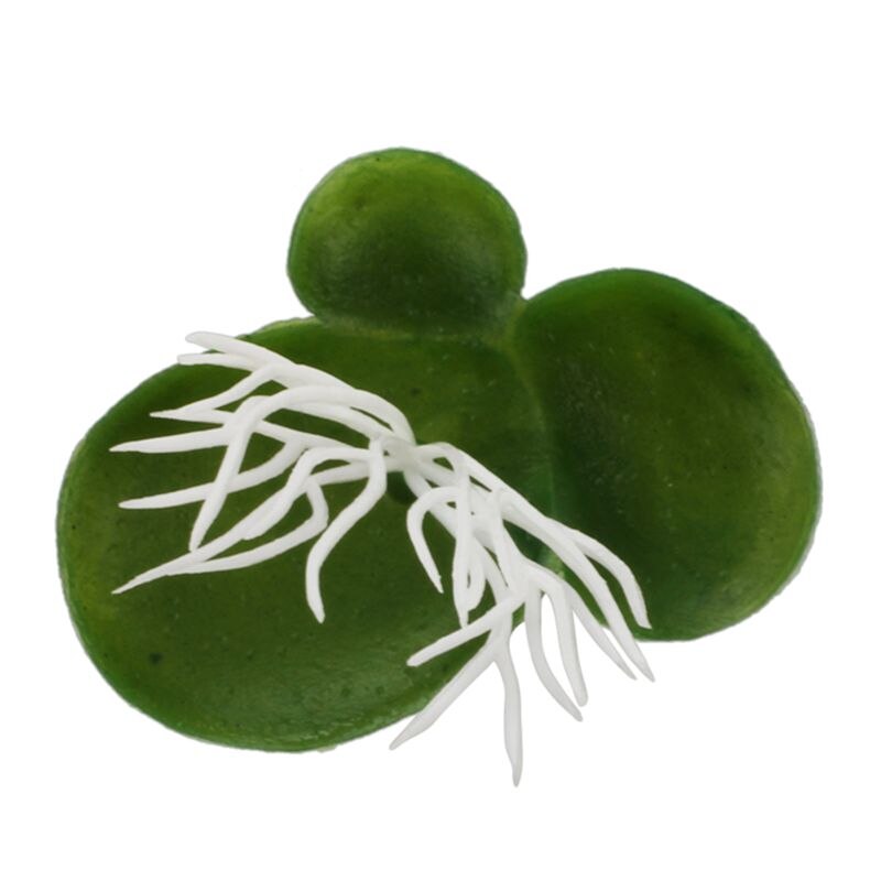 Akvarium konstgjord andmat flytande plast grön vit växt