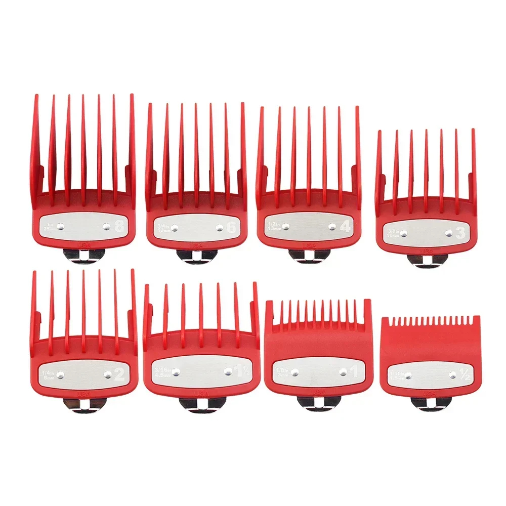 Peine guía de límite para cortadora de pelo , peine guía Universal para peluquero, herramienta de corte de pelo, peines de límite, 8/10 Uds.: YELLOW