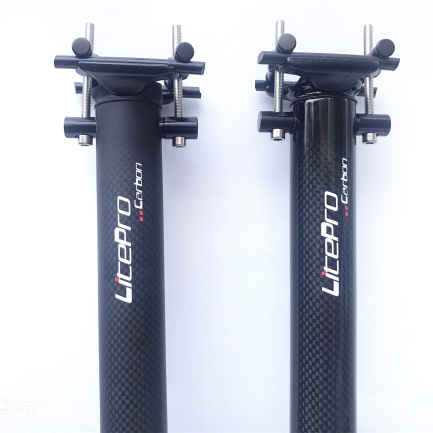 LP litepro K3 Full Carbon Fiber Seatpost 33.9mm*580mm Folding Bike 412 Carbon Seat Tube Ultralight 280g