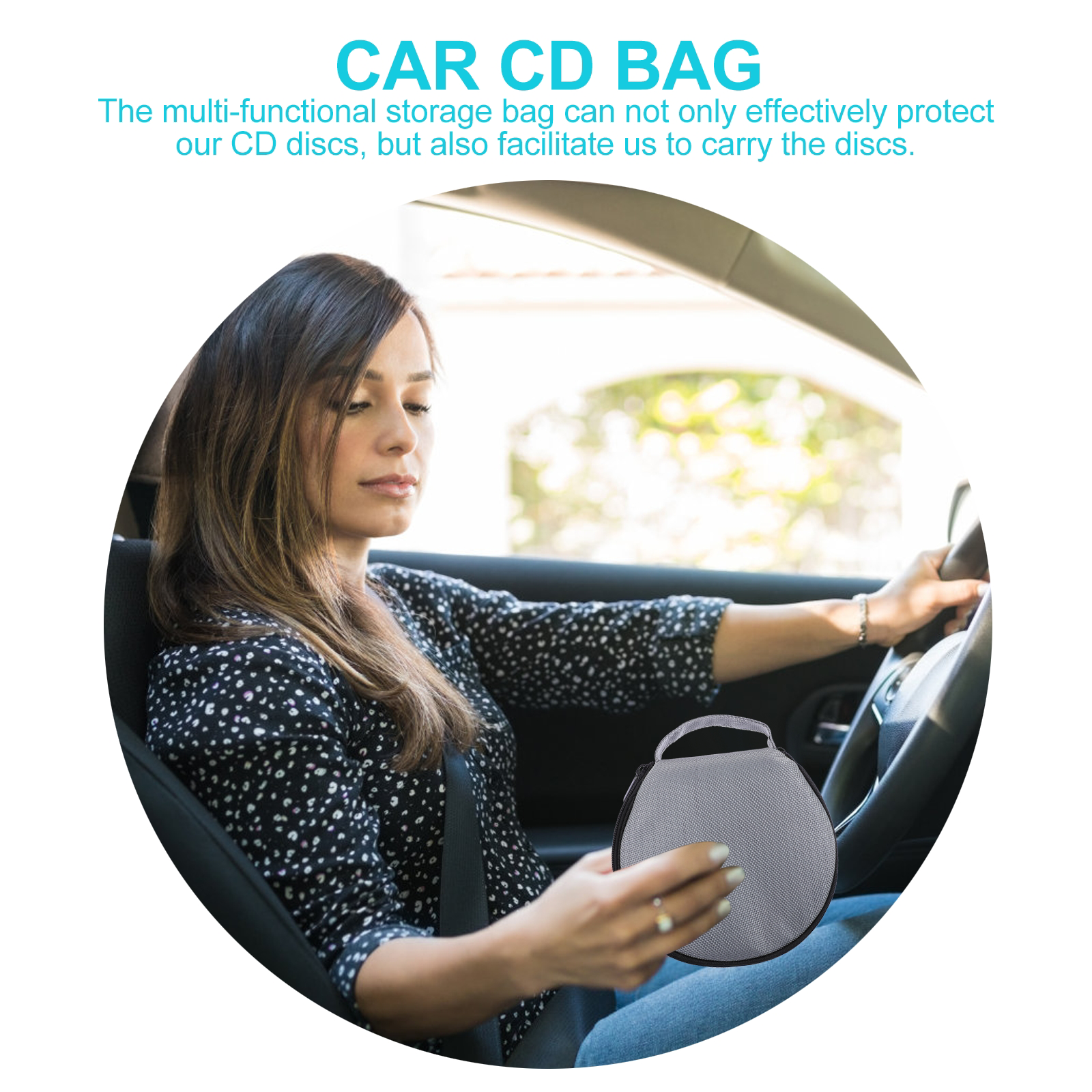 Car cds storage case cds wallet organizer cds protective case dvds wallet holder dvds booklet cds binder book discs wallet bag