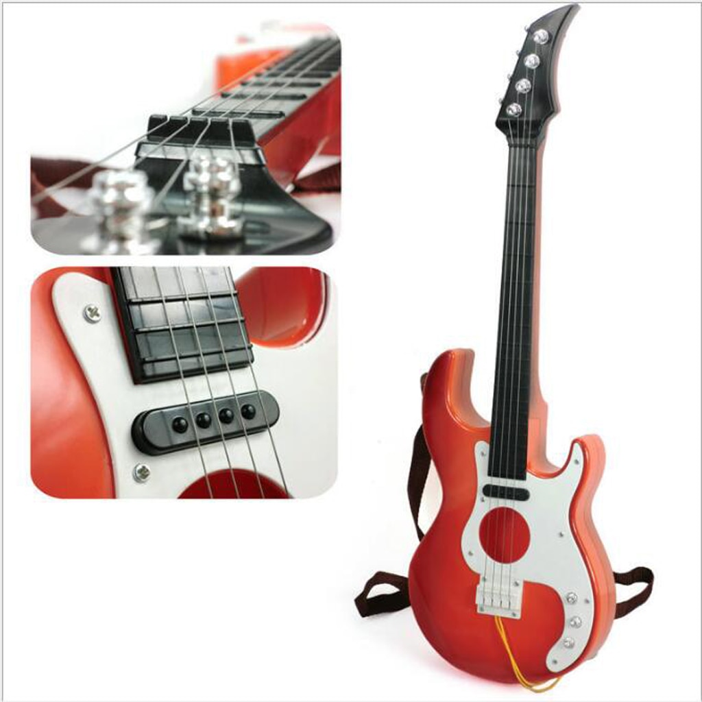 Draagbare Simulatie Speelgoed Gitaar Guitarra Bass Speelgoed Praktijk Gitaar