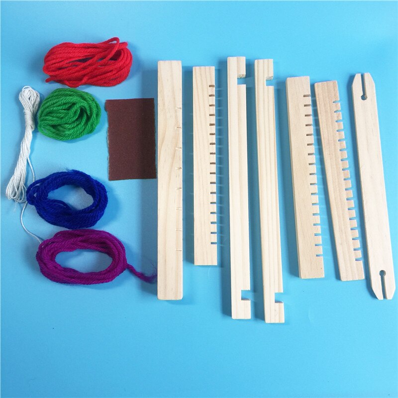 Weaving Loom Craft Educational Tool Wood Weaving Traditional Wooden Kids Adult Toy Frame Pixel Knitting Machine Christmas