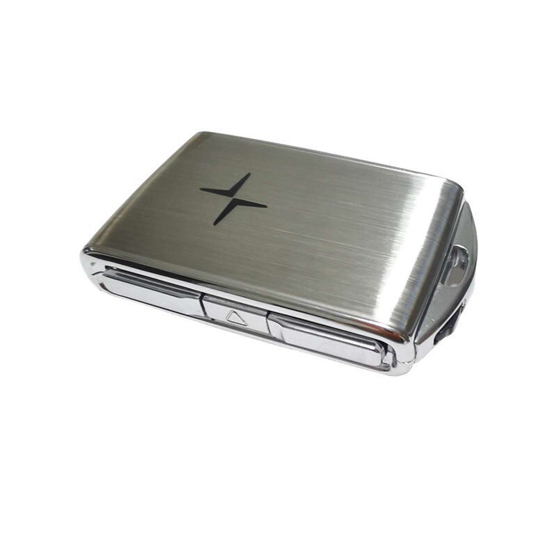 1pc Car Key Modification Case Refit Acrylic Car Key Shell Replacement for for Volvo S90 S60 XC60 XC90 XC40 V60 V90: silver polostar