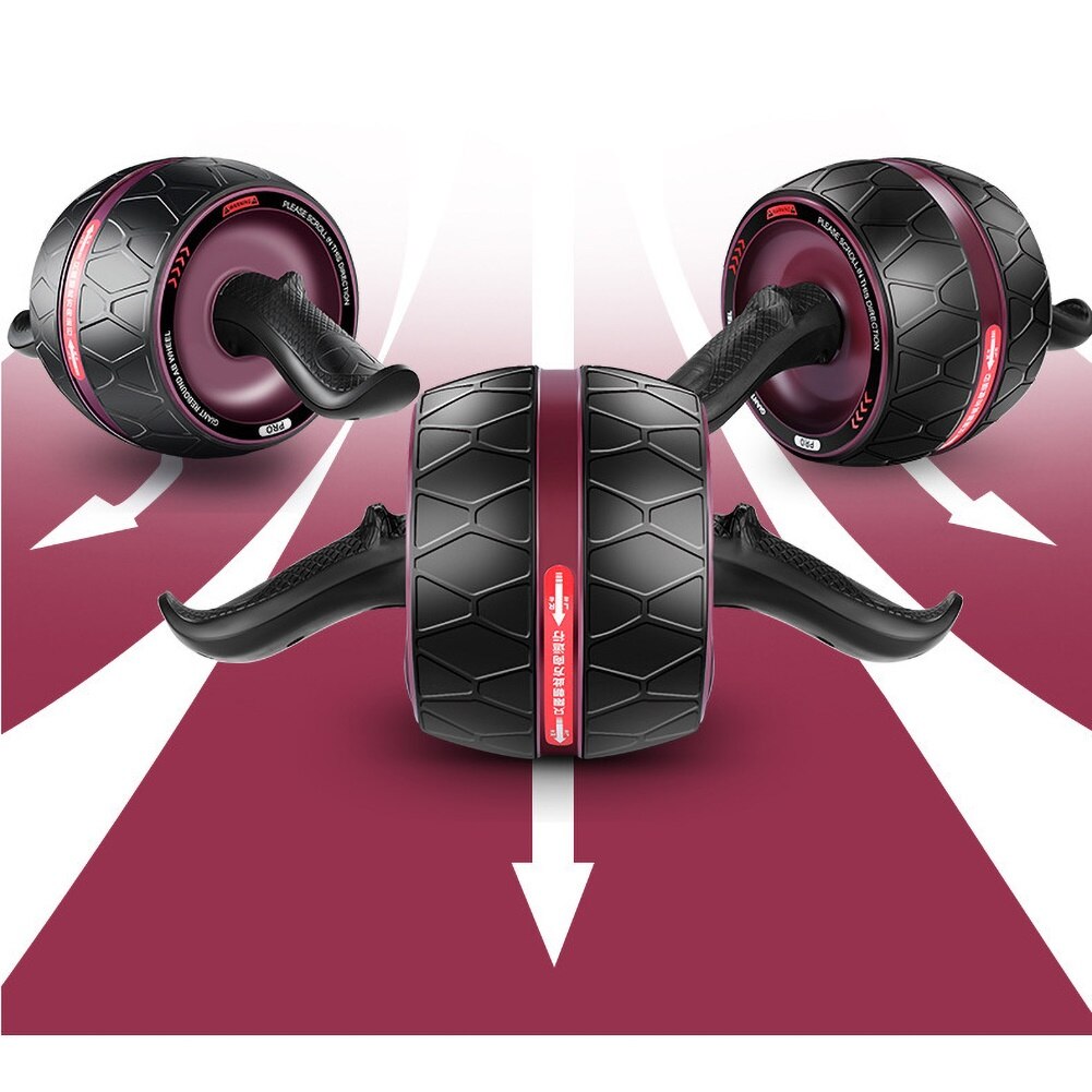 Multifunction Arms Back Belly Core Trainer Workout Abdominal Roller Wheel Mute Roller Body Shape Training Fitness Equipment