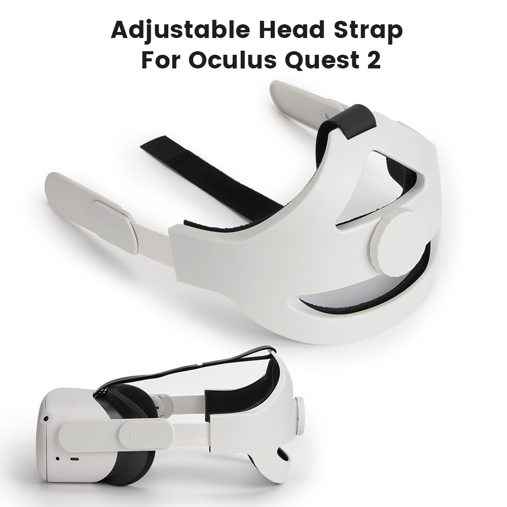 Oculus Quest 2 VR Elite Adjustable Head Strap Oculus Quest 2 Halo Strap Increase Supporting Improve Comfort-Virtual Accessories
