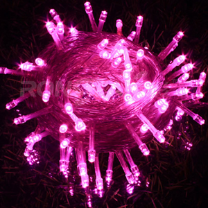 Rgb Led Verlichting Strings 10M 110V 220V 8 Modi Waterdichte IP65 Kerst Garland Fairy Lights Outdoor Indoor Decoratie: Pink / 220V EU Plug