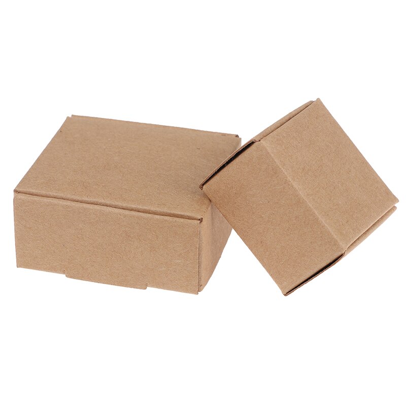 Paper Cardboard Boxes Paper Soap Box Black White Brown 10pcs Small Kraft Paper Packaging Box for Jewelry Dollhouse