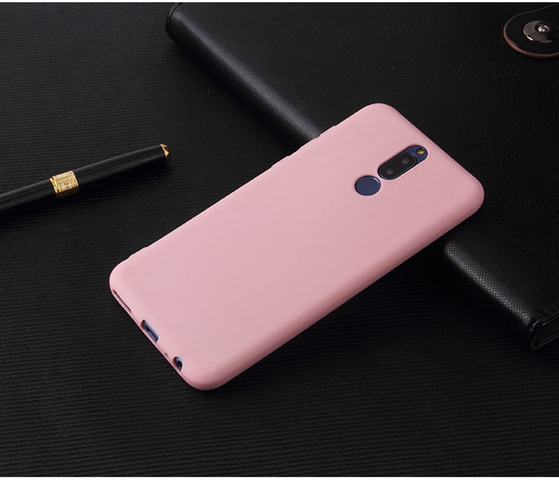 Para Xiaomi Redmi 8 8A Note 8 8T Pro mate colorido silicona TPU funda para Redmi Note8 Pro 8 8A color caramelo funda suave: Vinilo / Rosa