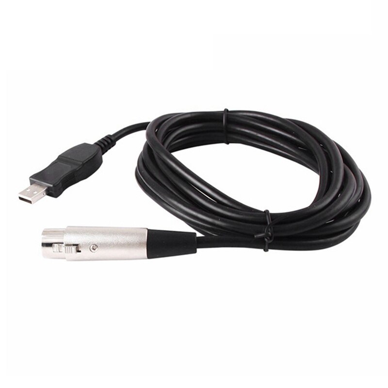 10Ft (3Meter) Balanced XLR Female To USB 2.0 Cable For Instruments Microphones (Single)