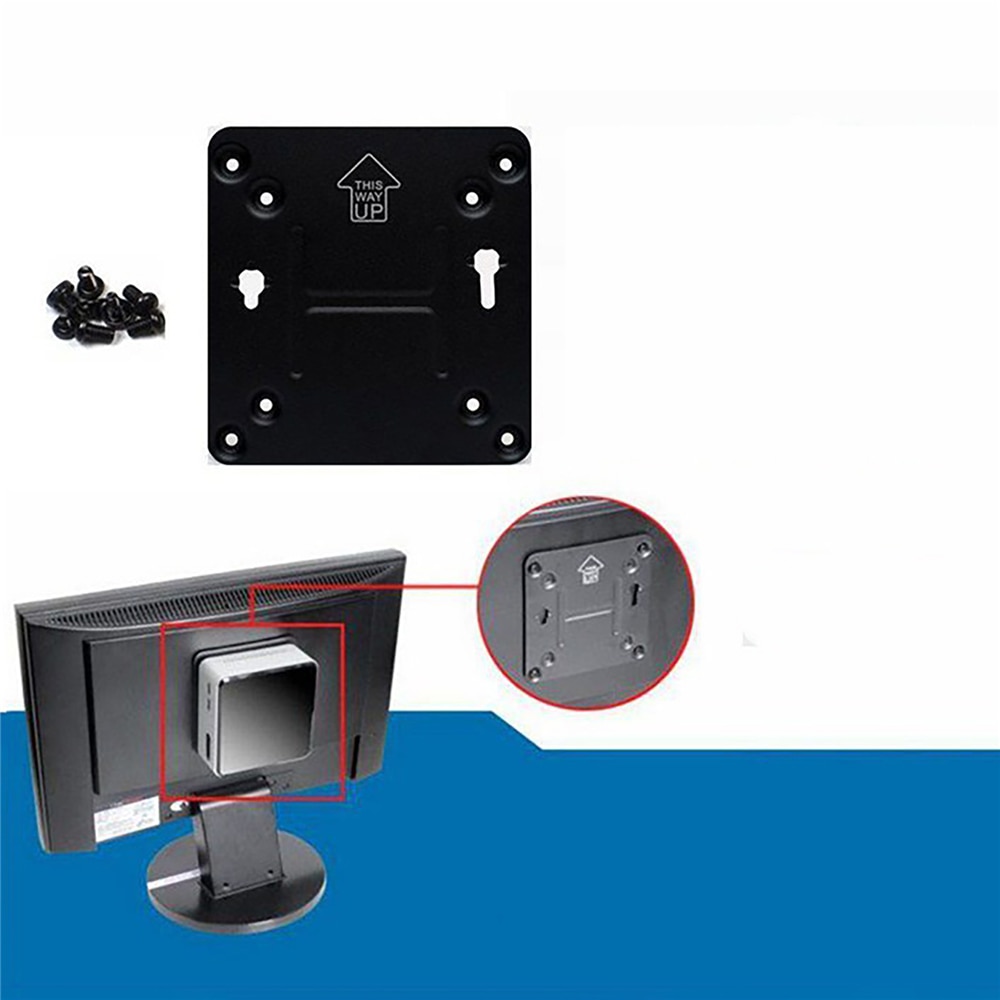 Mini-Host Display Back VESA Mounting Mount Bracket Replacement Part for Intel NUC 8 8i3 8i5 8i7 Computer Accessories