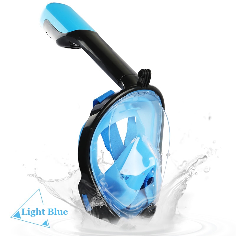 Pieno Secco Lo Snorkeling Mascherina di Immersione Subacquea Impermeabile e Anti-fog Snorkel Nuoto Formazione Completa Viso Lo Snorkeling Maschera per Gli Uomini