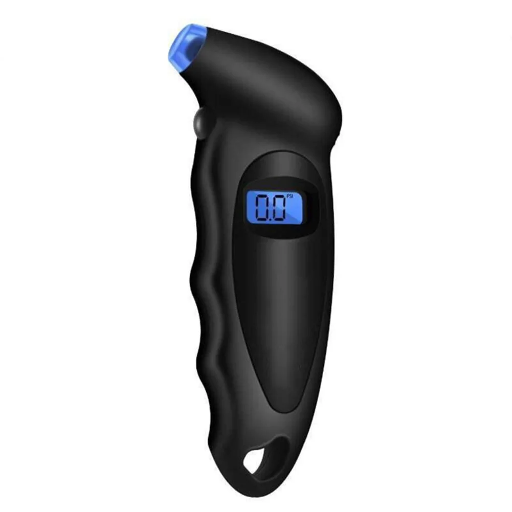 Neues hochpräzises digitales Reifendruck messgerät hintergrund beleuchtetes LCD-Anzeige 150psi Hand-Autoreifen-Luft messer für LKW: Schwarz