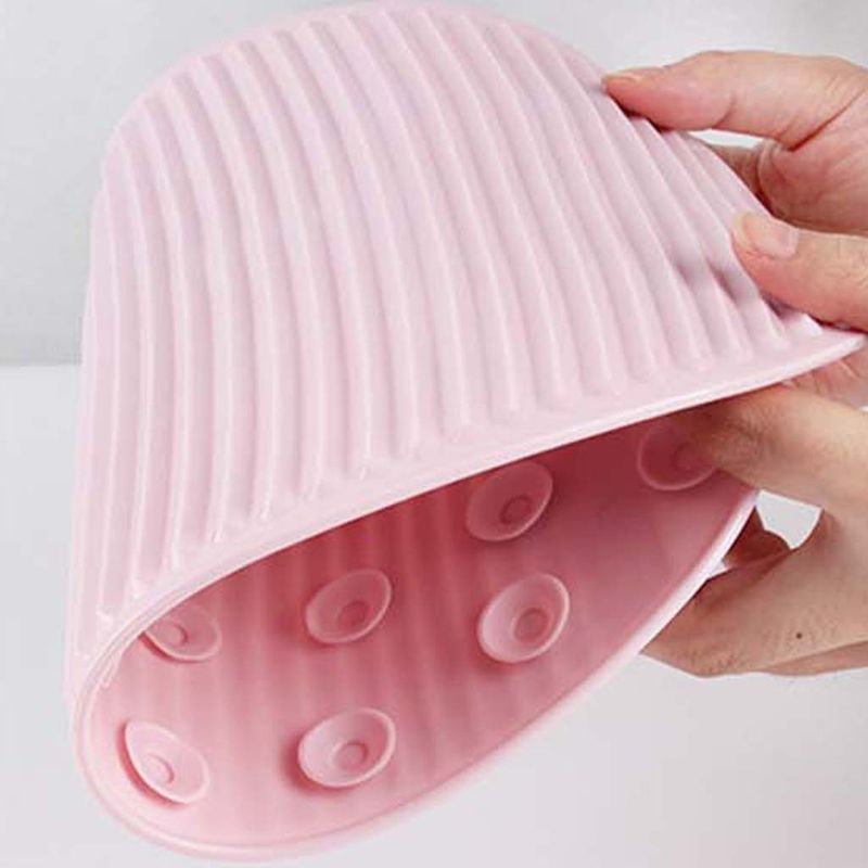 Mini Plastic Washboard Washing Board Scrub Cleaning Laundry Bathroom Kids Cloth M6CE