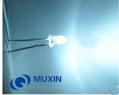 500 stks/partij 3mm Wit Ultra Heldere LED Light Lamp Emitting Diode F3 Diodes