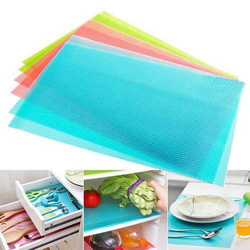 Anti-oilnn-esterilla para frigorífico con estilo, se puede reutilizar, almohadilla impermeable se puede lavar, alfombrilla para armario, almohadilla de espuma para frutas y verduras de 45*29cm