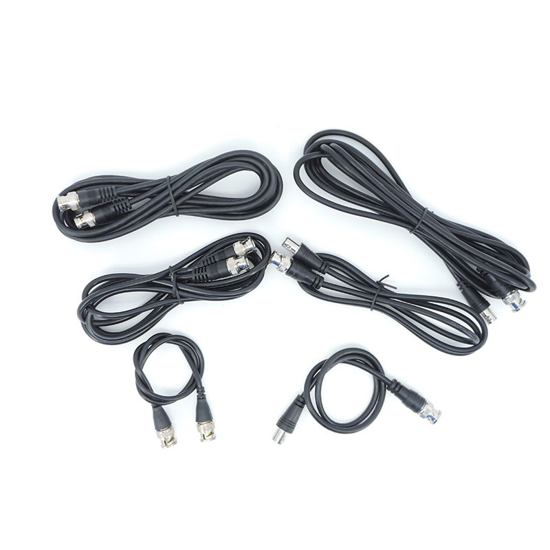 Cable BNC macho a macho hembra, adaptador de línea de vídeo, extensión de conector, Cable en espiral, cámara CCTV