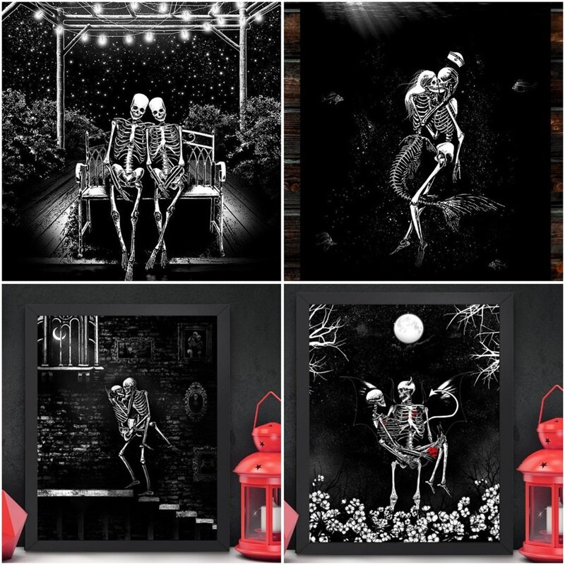 2022 Gothic Art Muur Kalender Met Thuis Woonkamer Decoratie Jaar Kerstcadeaus