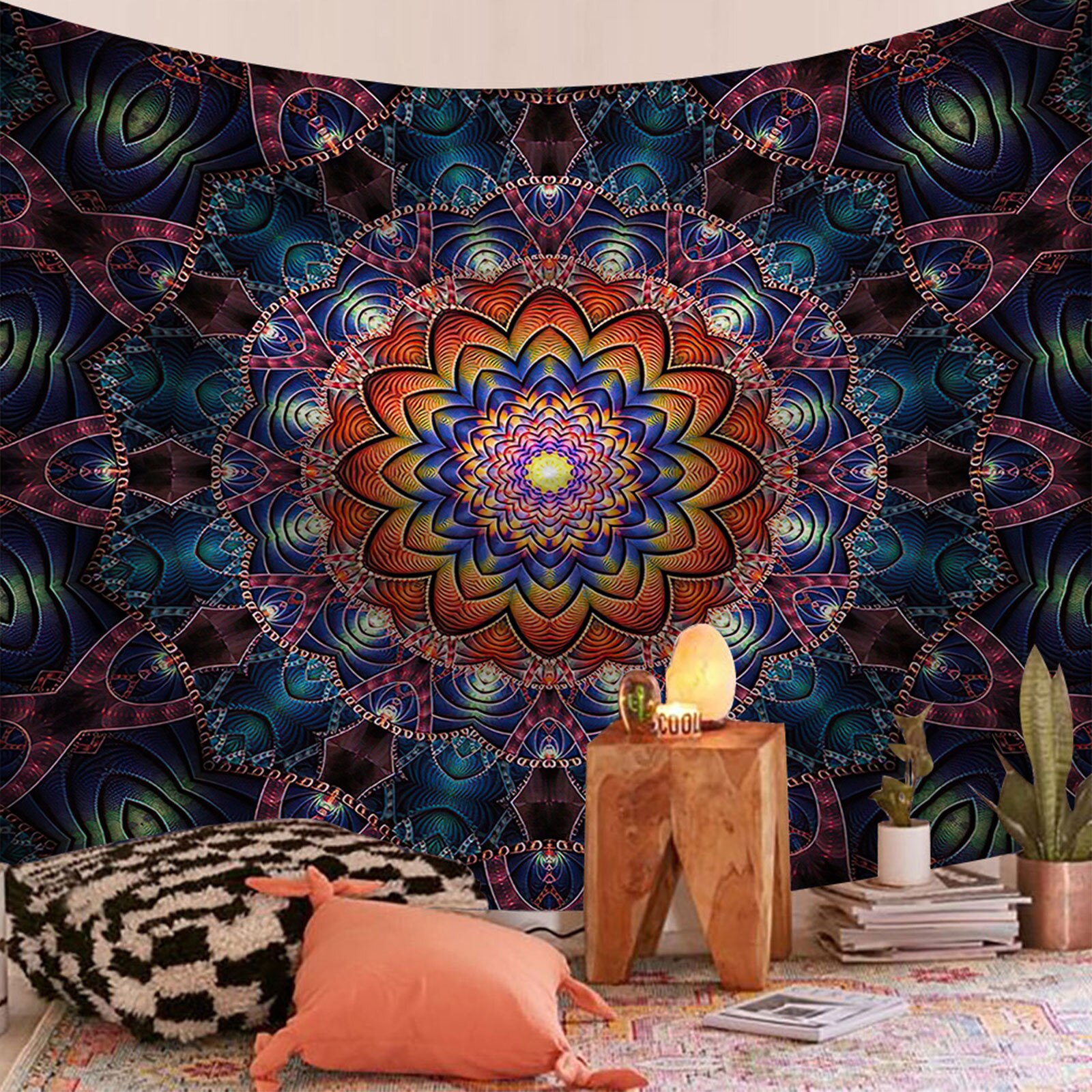 Mandala Tapestry Wall Hanging Bohemian Spiritual Tapestry Indian Hippie Wall Carpet Hanging Decor for Room D\\u00e9cor: D