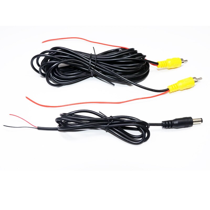car camera cable 6M+1.5M RCA port for car rear view camera car front view camera / for all car parking camera