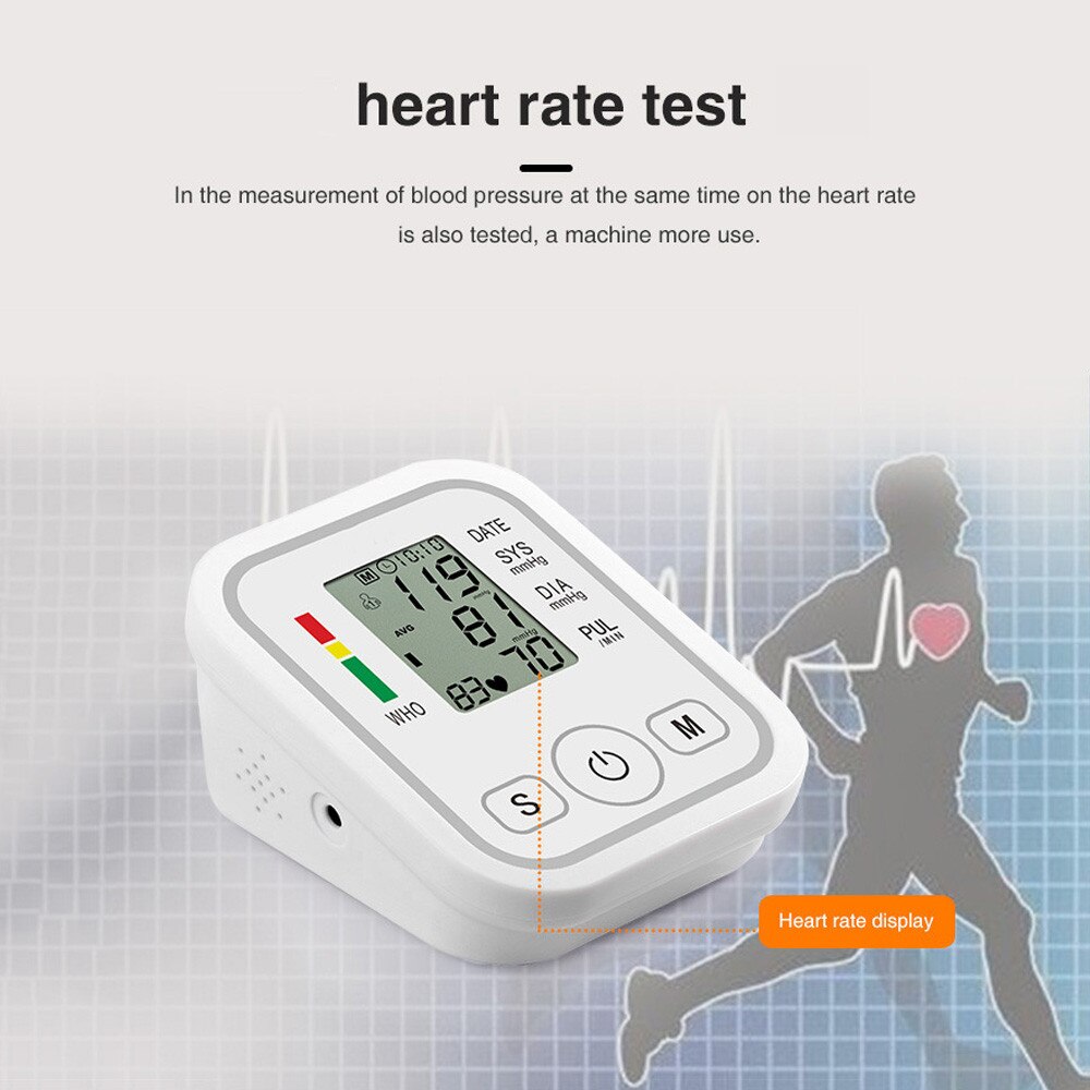 Monitor Portátil de Presión Arterial, tensiómetro Electrónico, Mini Medidor tipo Banda de Brazo, Esfigmomanómetro Doméstico, Tonómetro Compacto y Preciso