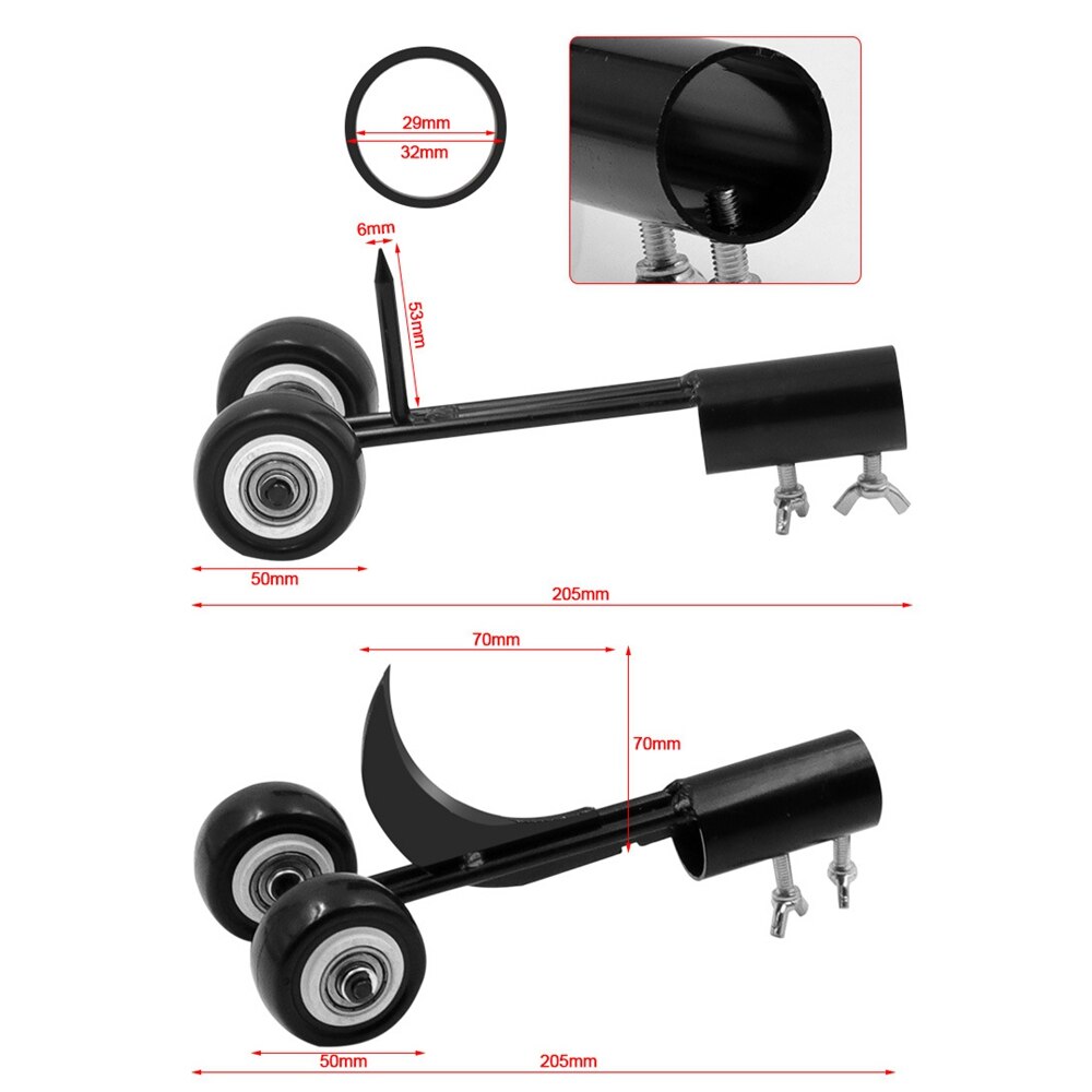 Adjustable Crevice Roller Gap Weeder Free Bending Weeding Hook Gardening Weeder Head Quick Weeding Tool