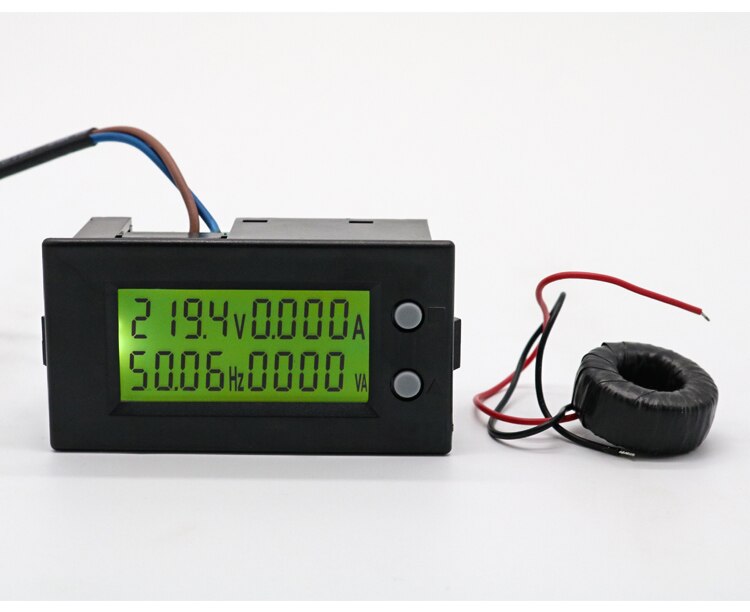 AC 100A 80-300 V Digital LED Energie Tafel Meter Monitor Energie Voltmeter Amperemeter Watt Meter spannung frequenz Meter + CT