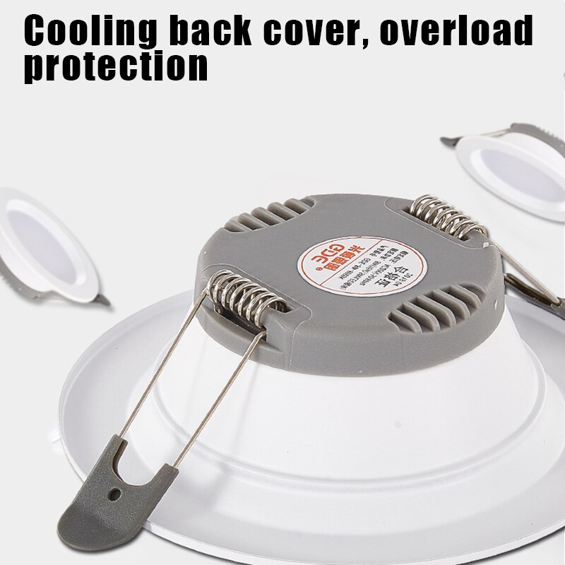 1 Uds. Lámparas LED impermeables 5W 7W empotradas LED Downlight LED de Exteriores lámpara de techo para el baño en casa