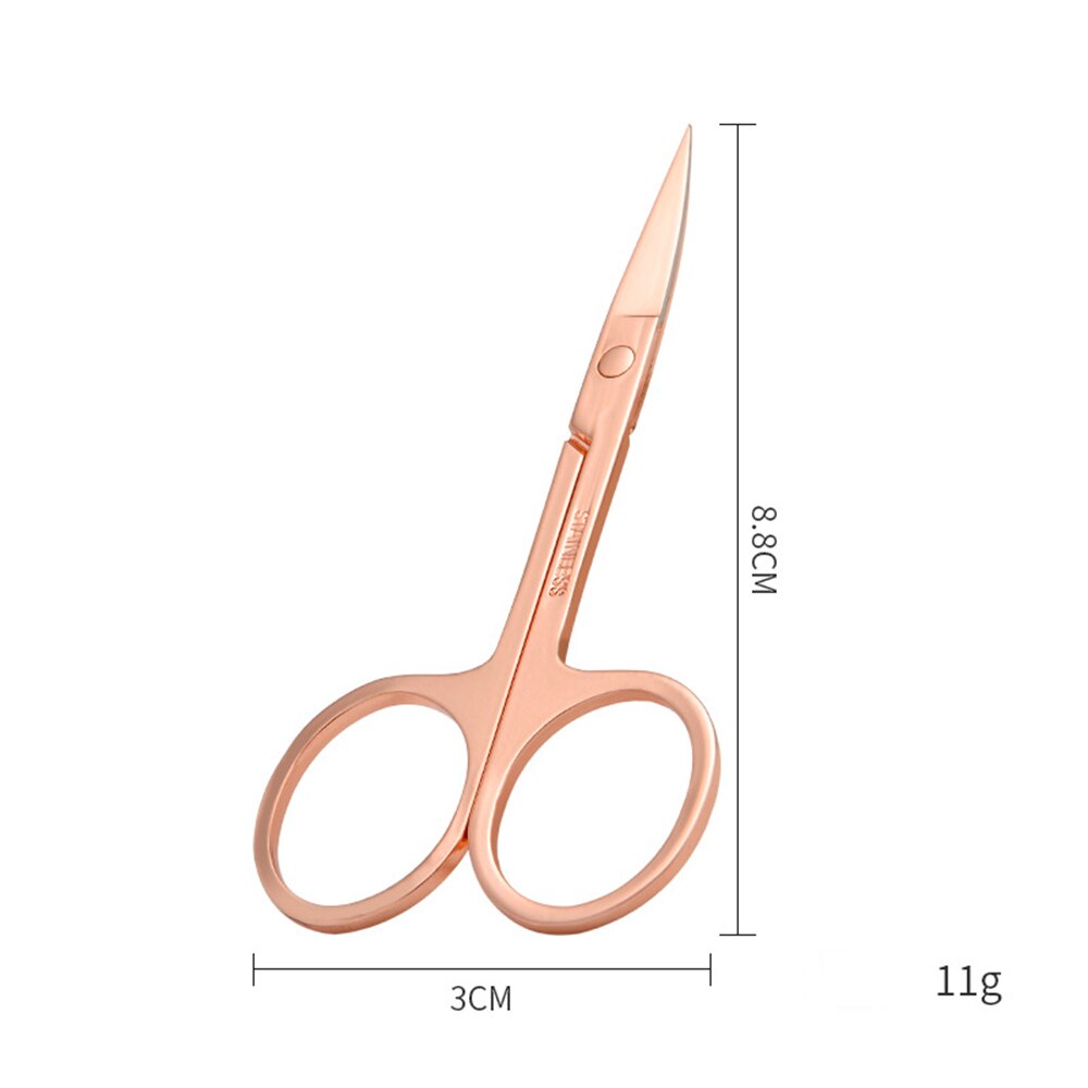 Wenkbrauw Schaar Gebogen Mes Professionele Roestvrij Staal Manicure Precisie Trimmer Wenkbrauw Wimper Hair Remover Tool Make-Up