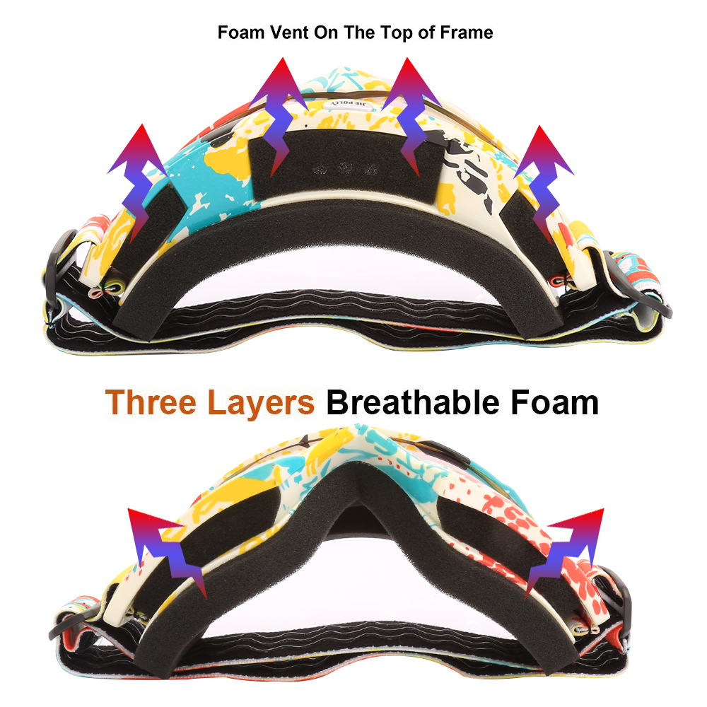 Okulary narciarskie jiepolly, gogle narciarskie, snowboardowe, okulary przeciwsłoneczne robić skuterów śnieżnych, okulary robić jazdy na łyżwach, okulary wielokolorowe, przeciwmgielne