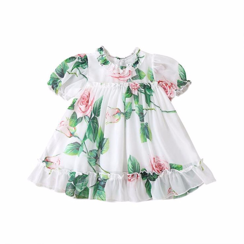 Bloem Meisje Bruidsmeisje Feestjurk Prinses Bloemen Borduurwerk Sequin Regenboog Tule Jurk Elegante Bruiloft Verjaardag Pageant Baljurk, Blauw, 3-4 jaar