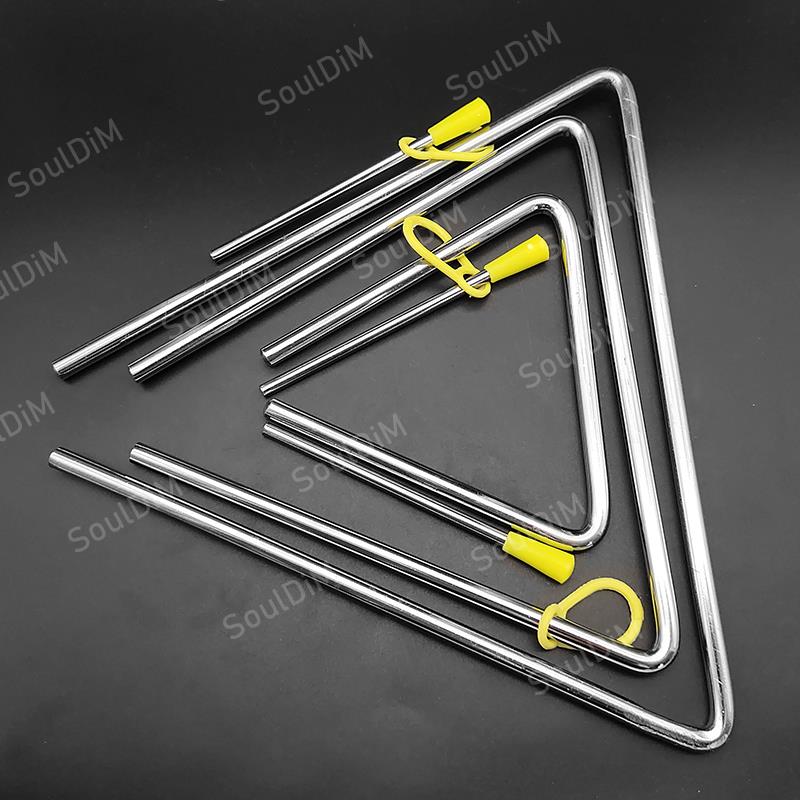 Orff triangular de 5/6/8/10 pulgadas, banda de instrumentos musicales, banda de percusión, Triangolo Musical educativo para niños