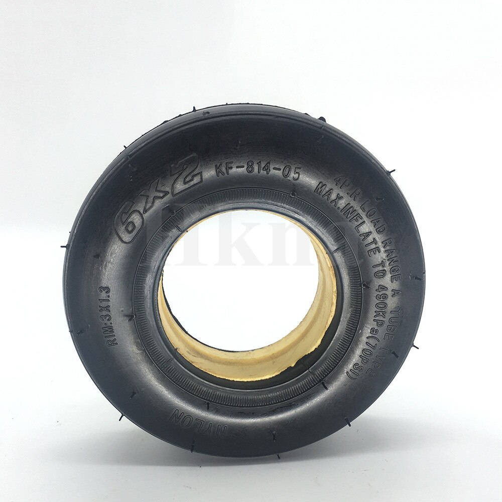 6 Inch Wheel 6x2 Pneumatic Tire Wheel for Mini Electric Scooter Fast Wheel F0 6X2 Solid Tire Wheel: Filled solid tyre