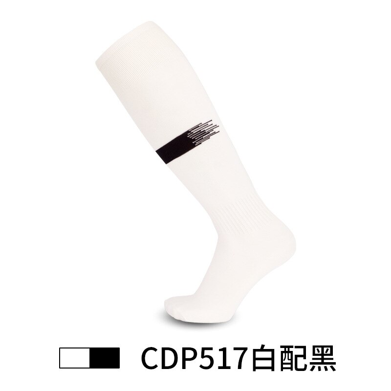 Stijl Voetbal Sokken Mannen Lange Outdoor Ademend Mesh Fietsen Sok Mannen Schokabsorptie Voetbal Sokken Anti Slip: White and black