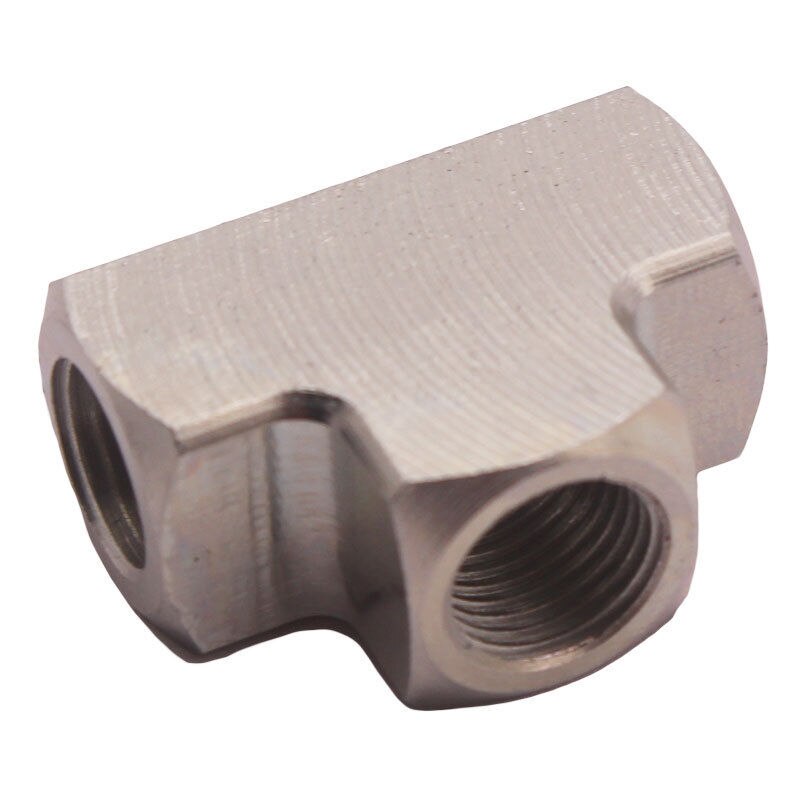 Universal NPT 1/8" Female 3 Way Tee Pipe Mild Steel Fittings Adaptor