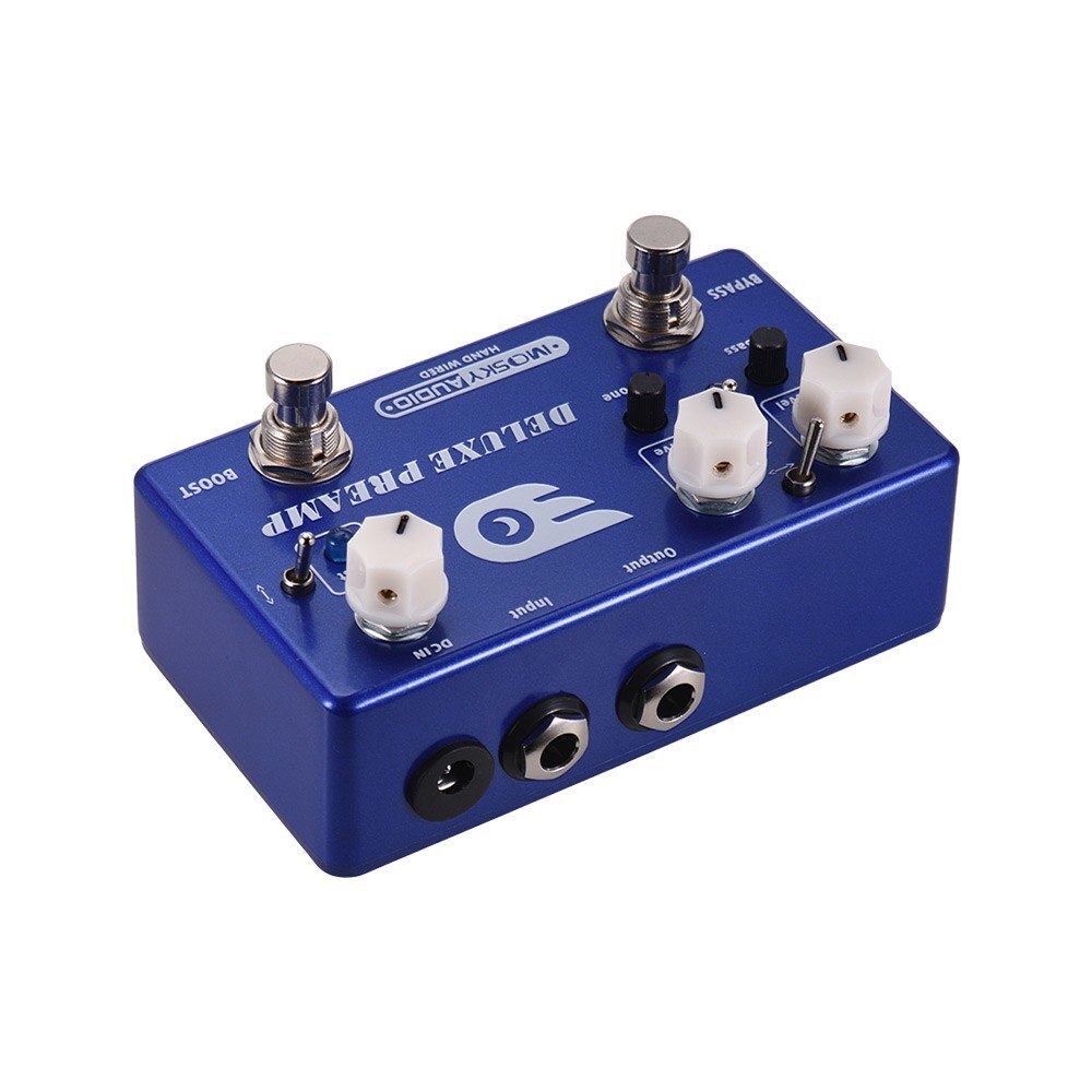 Mosky Deluxe Voorversterker 2-In-1 Gitaar Effect Pedaal Multi Overdrive Boost True Bypass Voor Basgitaar Effecten processor Musical