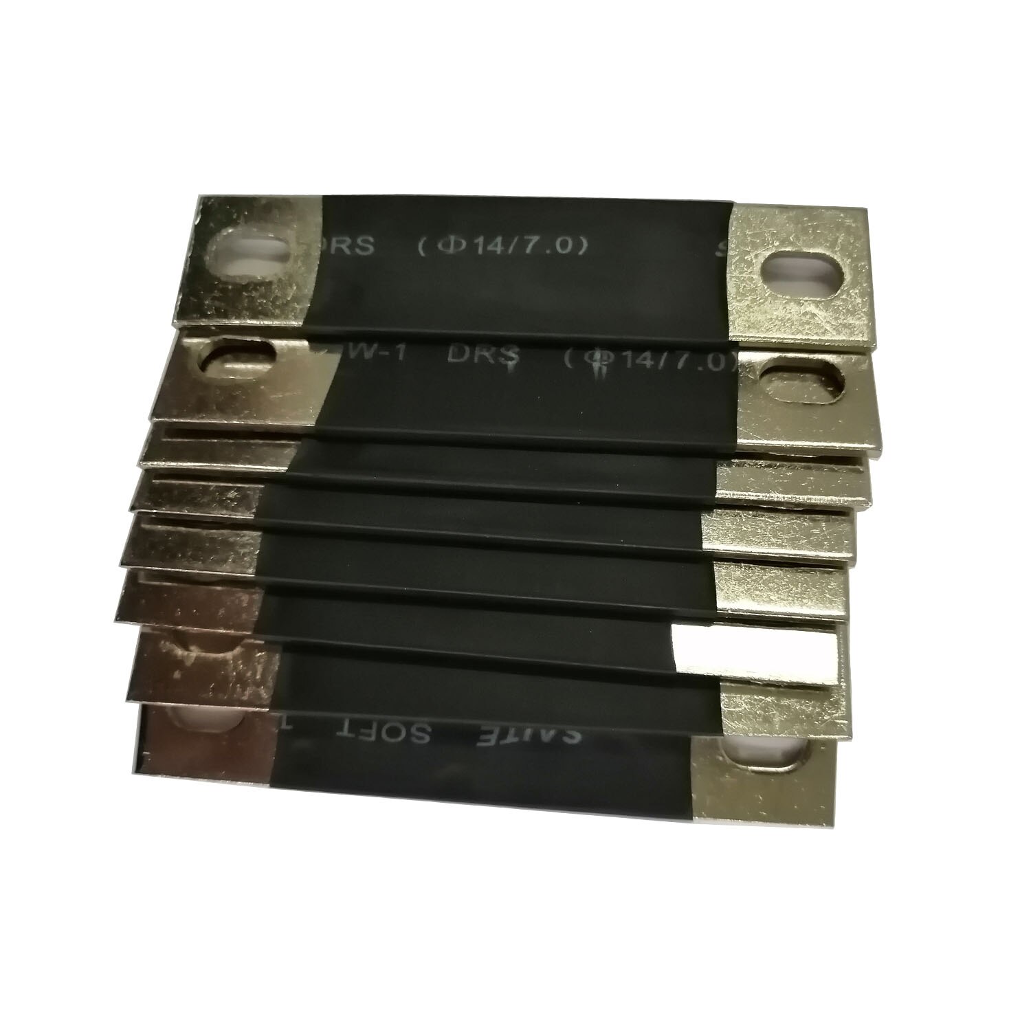8 stk ren kobber forniklet samleskinner til litium 3.7v 3.2v lifepo 4 batterikontakt antioksidasjon til 200ah 2mm tykk