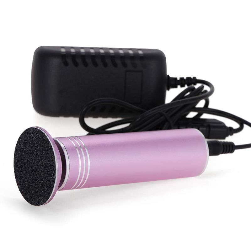 Eu plug verbeterde elektrische voet eeltverwijderaar met 60 stuks vervangende schuurpapier schijven ,2.5x krachtige elektronische voetvijl pedicure