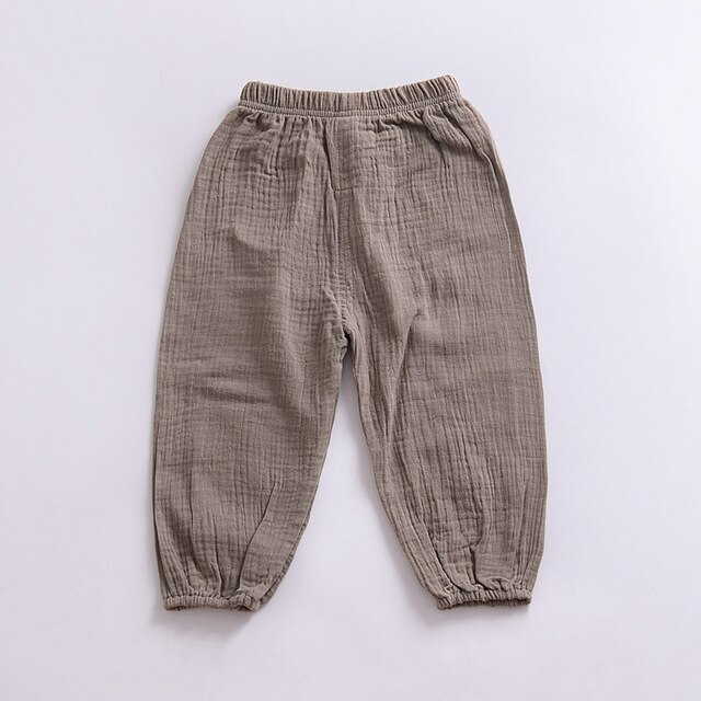 Autumn Spring 9M-3T Baby Boy Girl Harem Pants Child Trousers Slacks Bottom cotton Boys Girls Pants knitted Clothes: Khaki / 18M